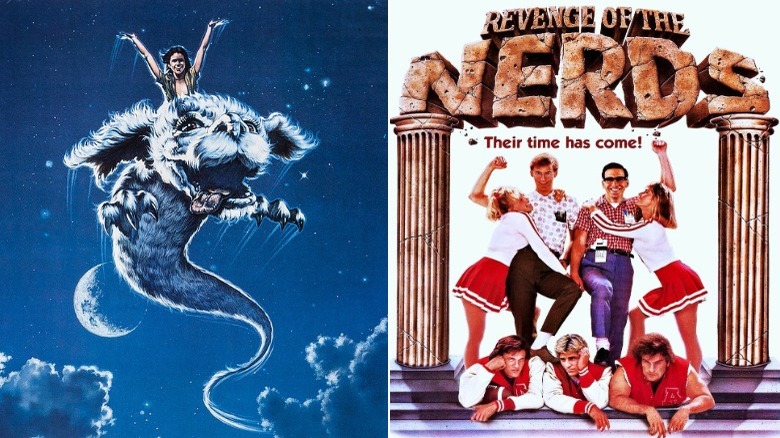 Posters for the NeverEnding Story and Revenge of the Nerds