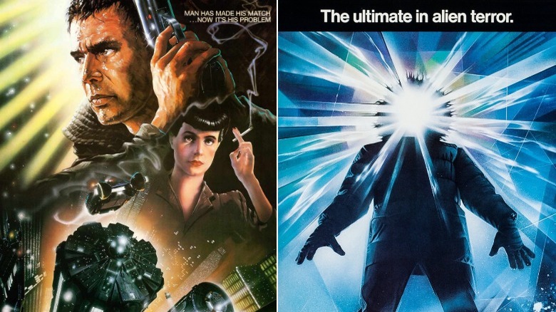 posters for Blade Runner and The Thing