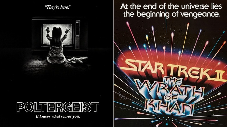 posters for Poltergeist and Star Trek II