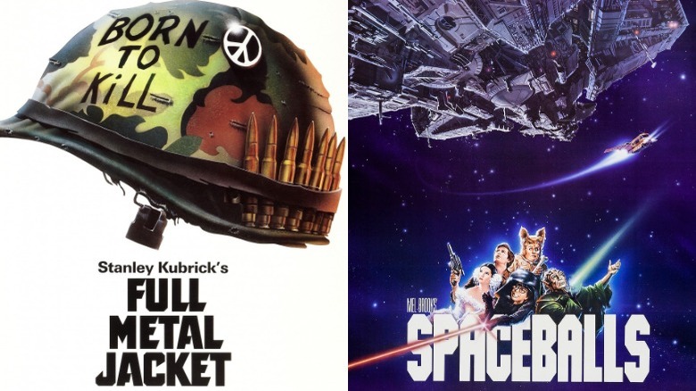 Posters for Full Metal Jacket and Spaceballs