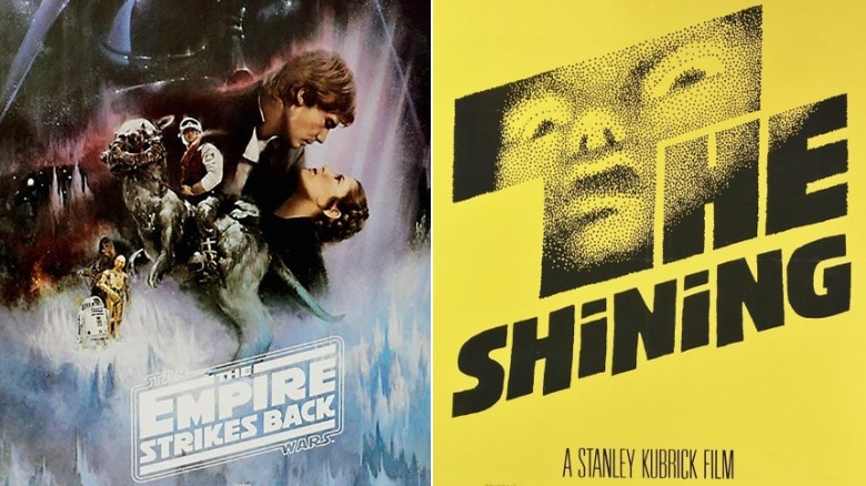 posters for Empire Strikes Back and The Shining