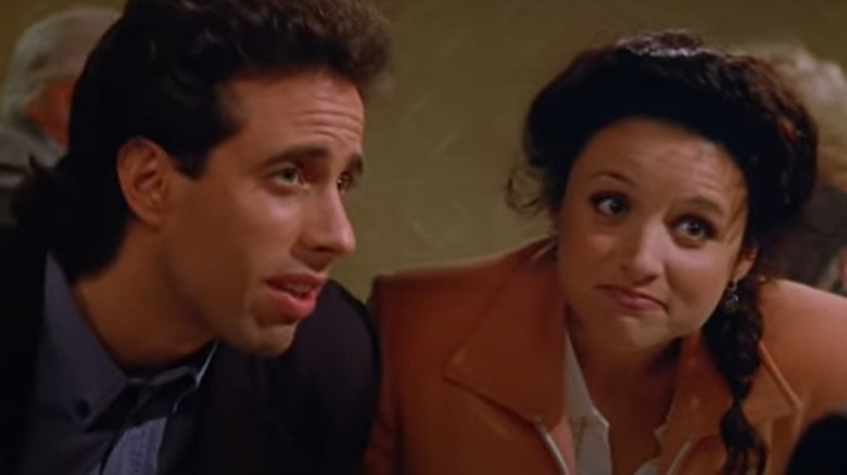 Jerry and Elaine listening