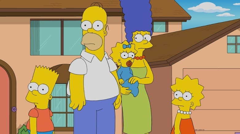 The Simpson family looks puzzled