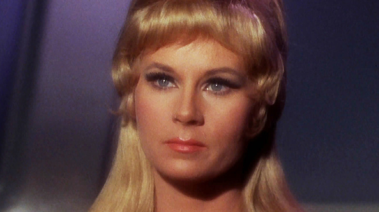 Janice Rand scowling