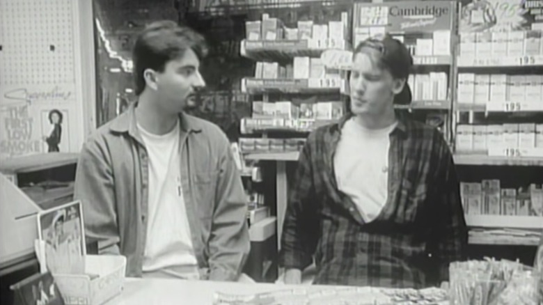 Brian O'Halloran and Jeff Anderson in Clerks from 1994