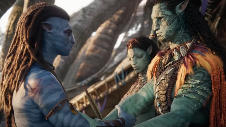 Sully and Tonowari in Avatar: The Way of Water