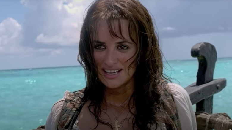 Penelope Cruz sneering on ocean