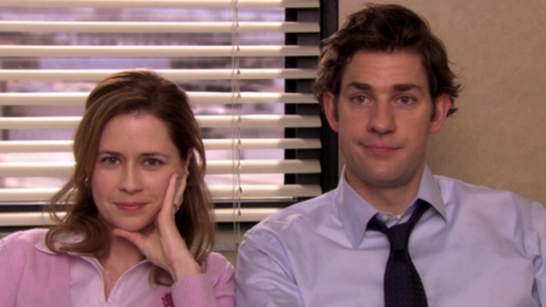 John Krasinski and Jenna Fischer in The Office