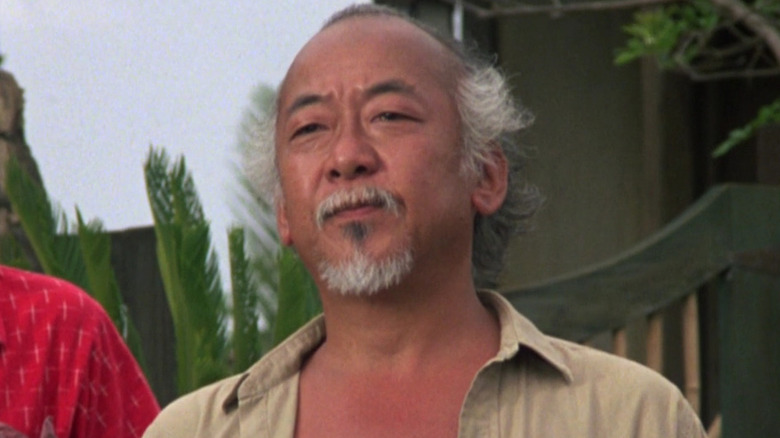 Mr. Miyagi looking confident