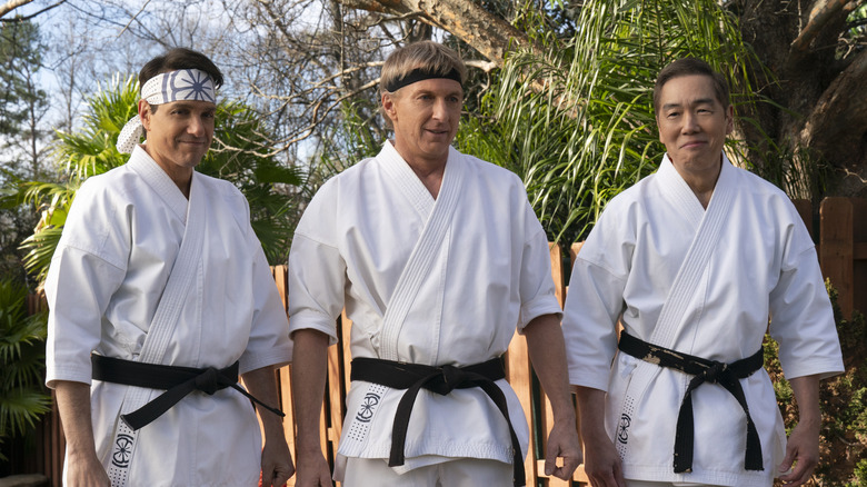 Daniel, Johnny, and Chozen smiling