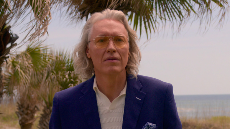 Thomas Ian Griffith wearing glasses in "Cobra Kai" Season 4