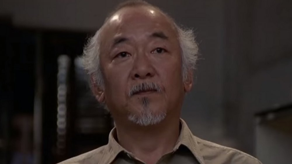 Pat Morita as Mr. Miyagi in The Karate Kid