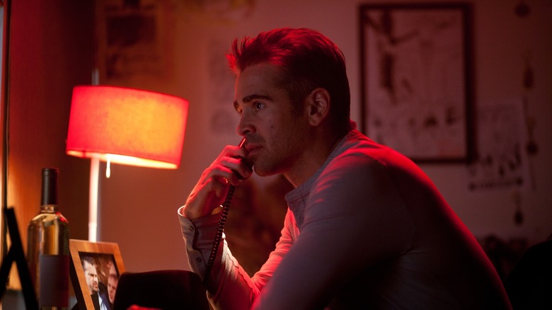 Colin Farrell on phone