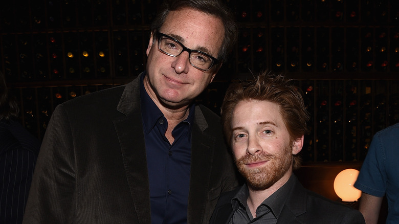 Bob Saget and Seth Green posing