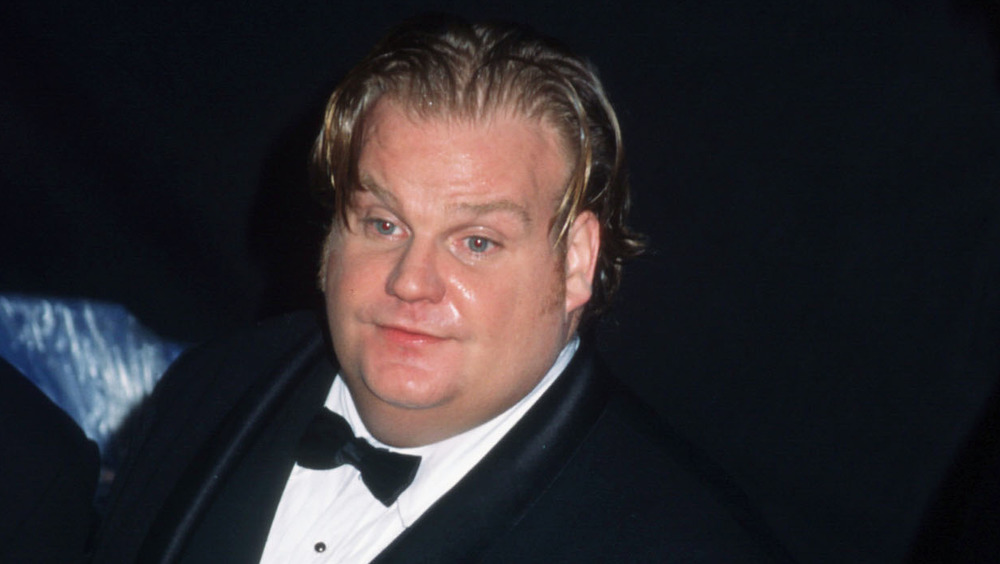 Chris Farley in tuxedo