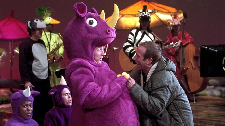 Randolph grabs Smoochy on stage in "Death to Smoochy" (2002)