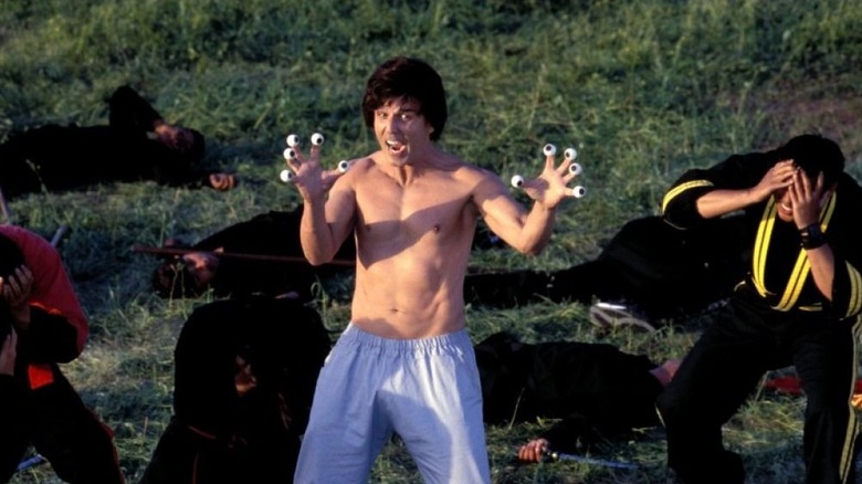 The Chosen One takes a fighting stance in "Kung Pow: Enter the Fist" (2002)