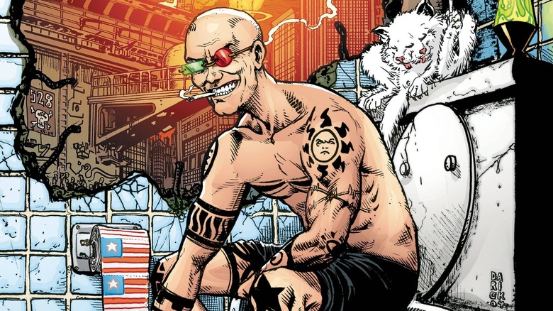 Spider Jerusalem's exploded bathroom