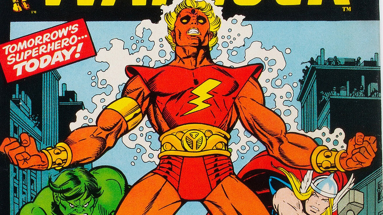 Adam Warlock glows