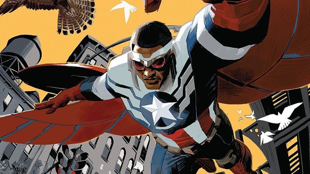 Sam Wilson Captain America soars