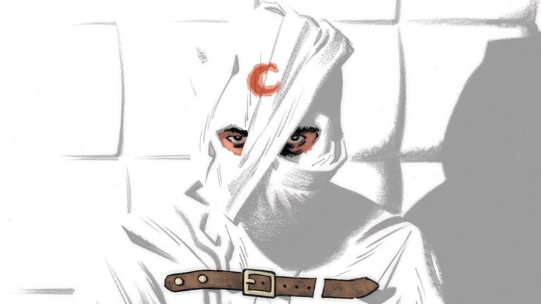 Moon Knight in a straitjacket