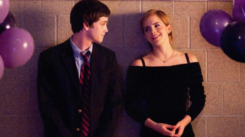 Logan Lerman as Charlie Kelmeckis and Emma Watson as Samantha "Sam" Button in The Perks of Being a Wallflower