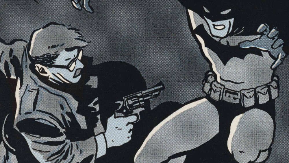 Jim Gordon confronts Batman, from DC Comics