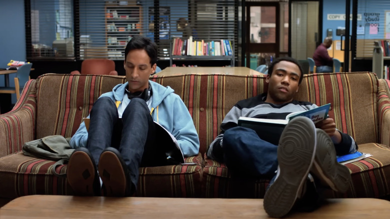 Troy and Abed studying