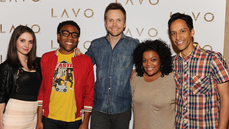 Community cast on the red carpet 