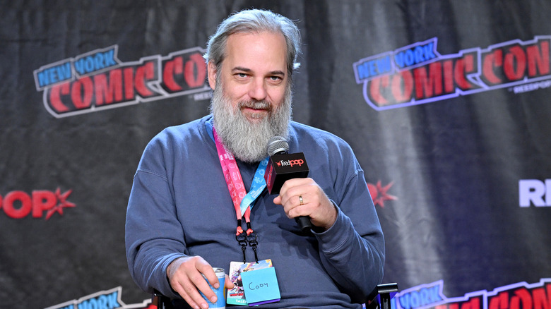 Dan Harmon speaks onstage