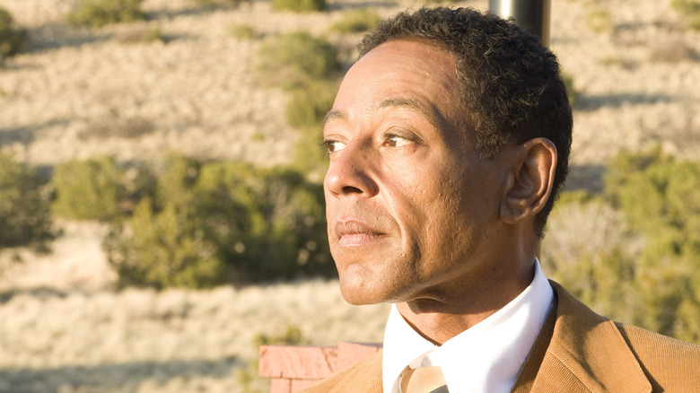 Gus Fring stares