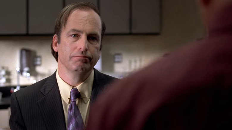 Saul goodman scowls