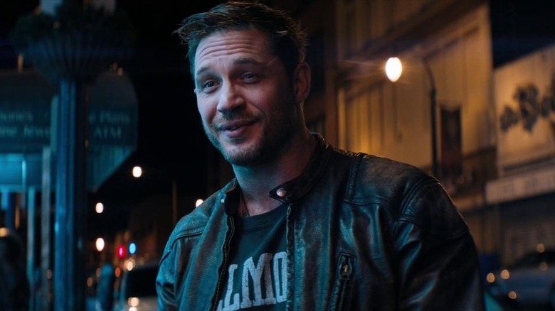 Tom Hardy smiling