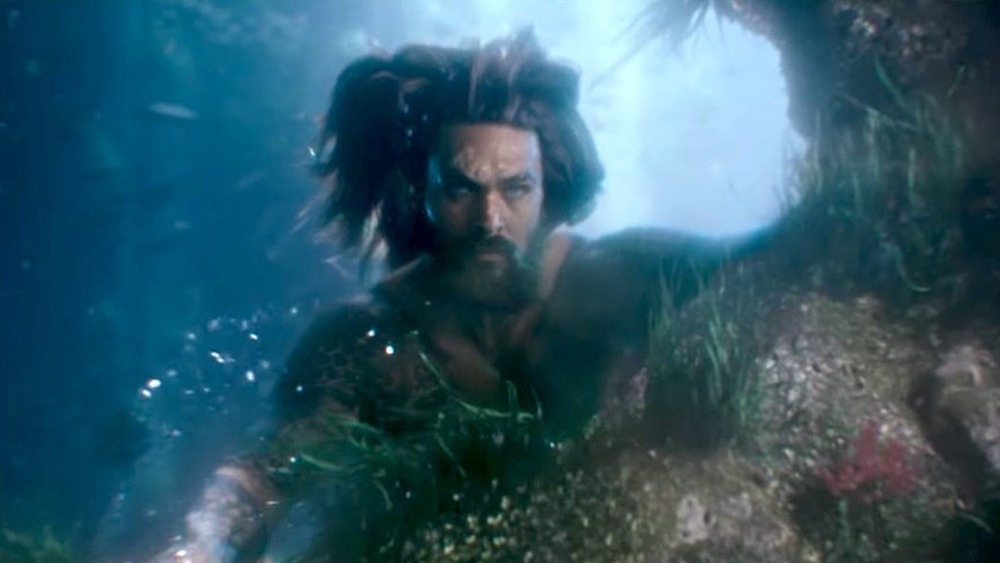 Aquaman talks underwater