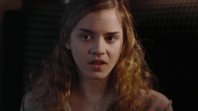 Hermione staring