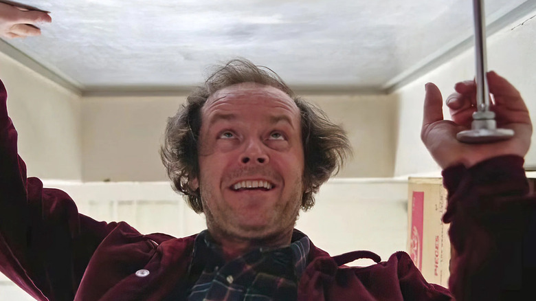 Jack Torrance trying to open door