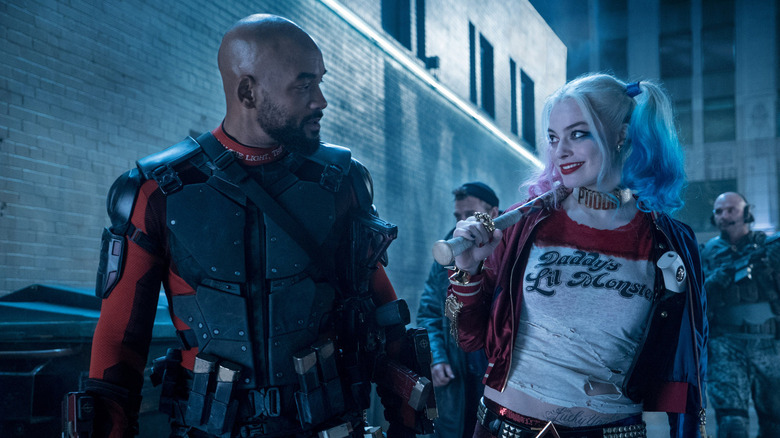 Deadshot and Harley Quinn fraternizing