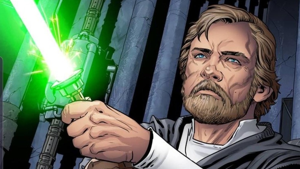 Luke Skywalker green lightsaber