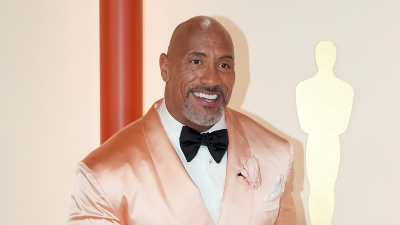 Dwayne Johnson smiling