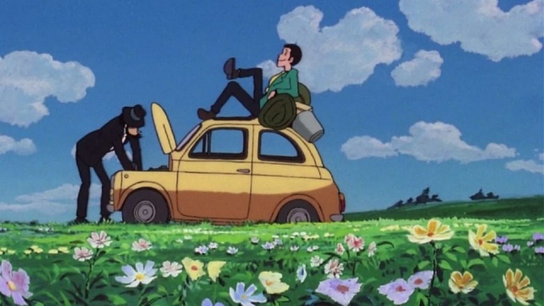 Lupin on car