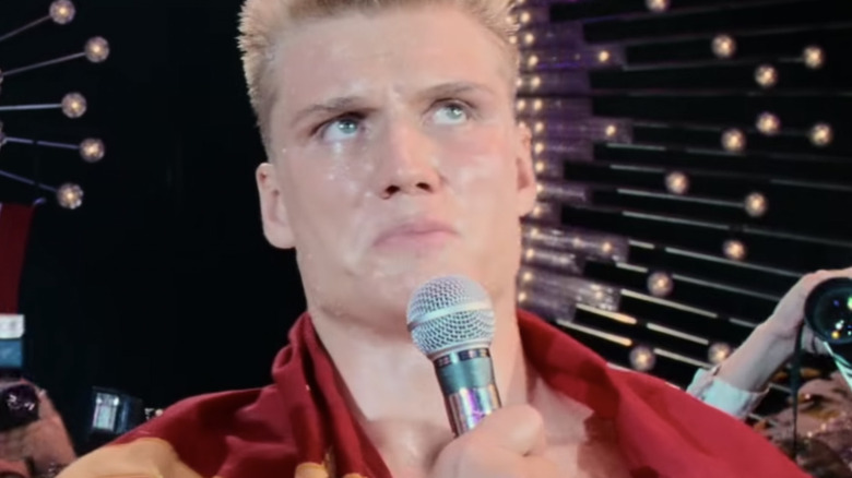 Ivan Drago being interviewed after Creed death