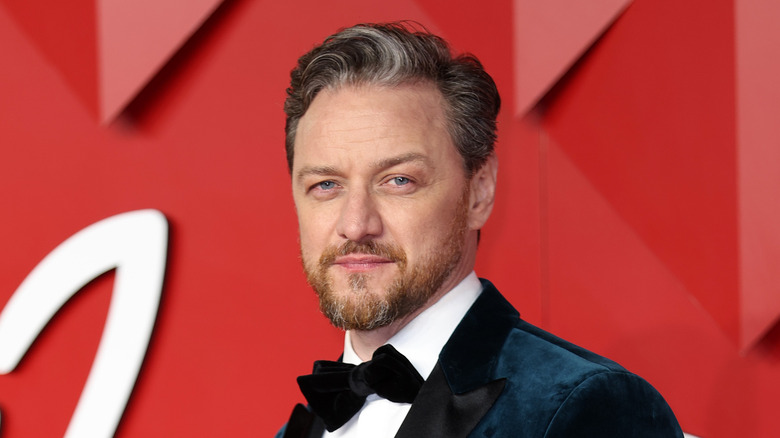 James McAvoy wearing velvet tux