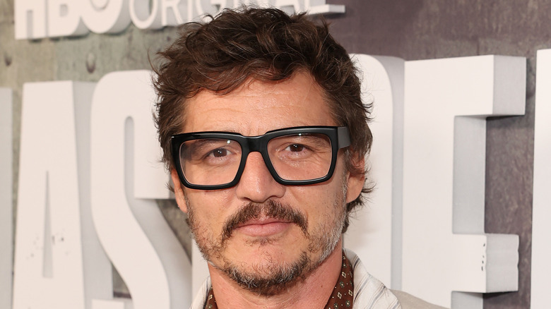 Pedro Pascal posing in glasses