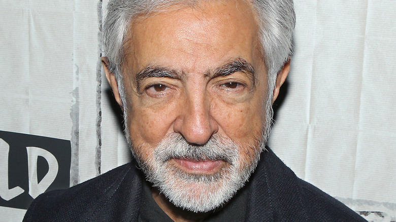 Joe Mantegna looking into camera