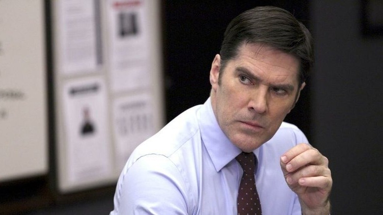 Thomas Gibson Aaron Hotchner frowning