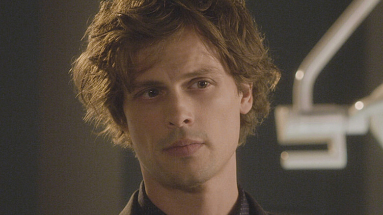 Spencer Reid looks askance in Criminal Minds