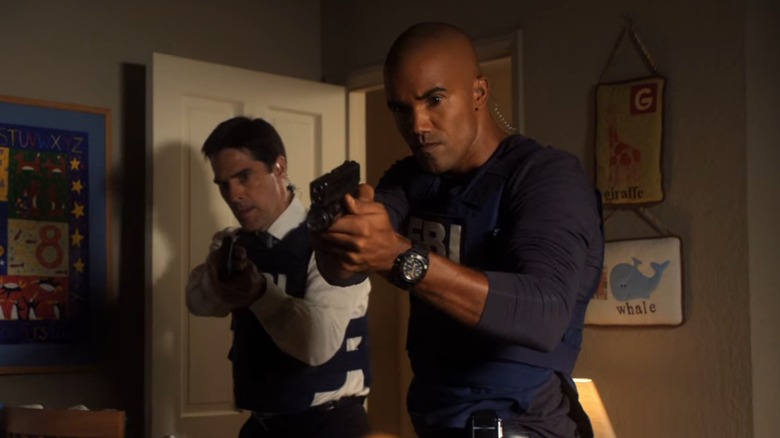 Hotch and Morgan guns