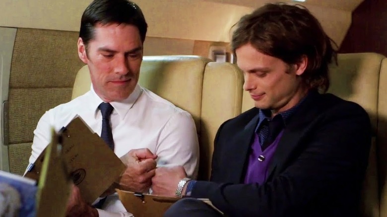 Hotch and Reid fist bump