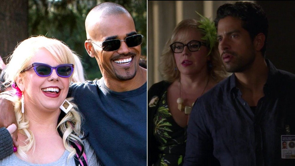 Shemar Moore as Derek Morgan and Kirsten Vangsness as Penelope Garcia in Criminal Minds