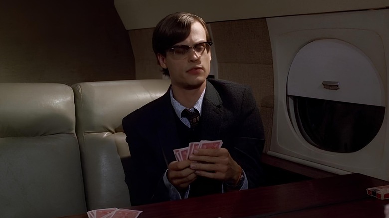 Dr. Spencer Reid playing cards